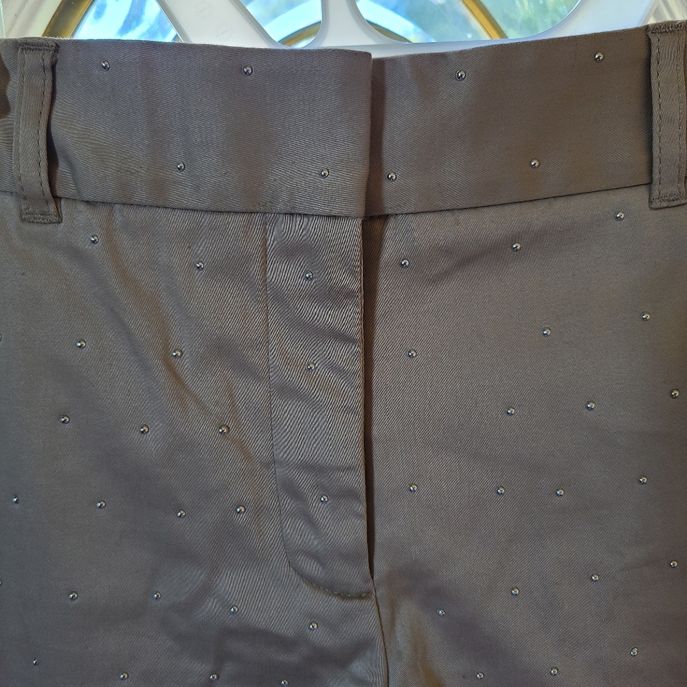 WHBM Studded Shorts Size 8 Khakis - Picture 2 of 8
